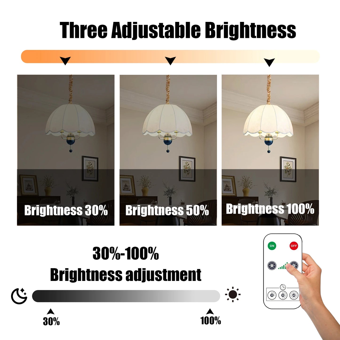 SmartGlow™ Rechargeable USB LED Bulb – Touch Control & Dimmable