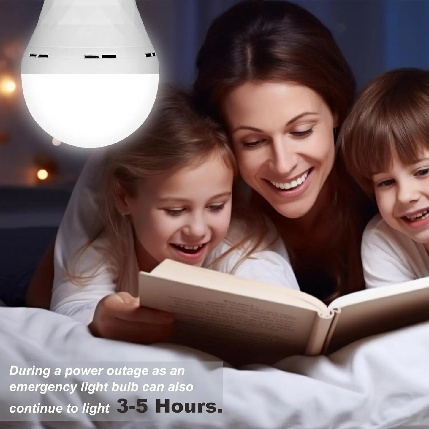 SmartGlow™ Rechargeable USB LED Bulb – Touch Control & Dimmable