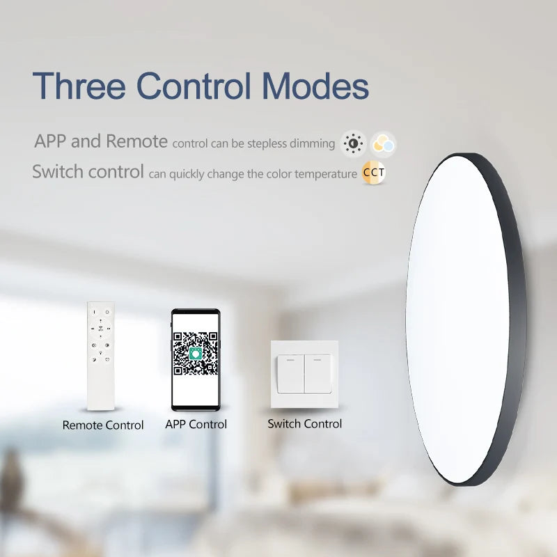 SmartGlow™ Smart LED Ceiling Light – Dimmable with App & Remote Control