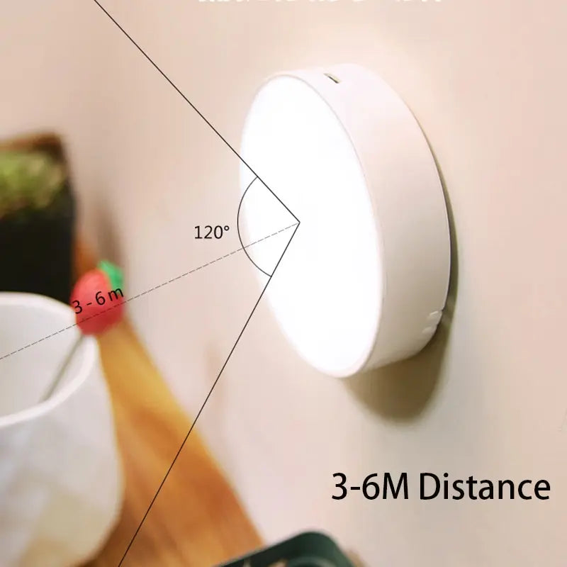 SmartGlow™ Motion Sensor Night Light – USB Rechargeable & Magnetic