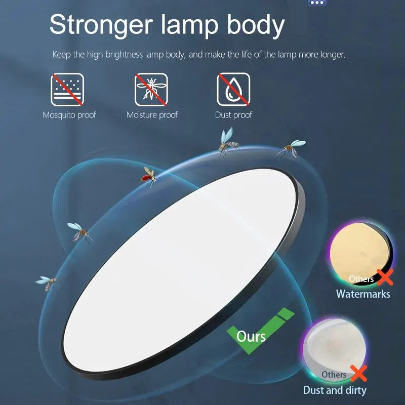 SmartGlow™ Smart LED Ceiling Light – Dimmable with App & Remote Control