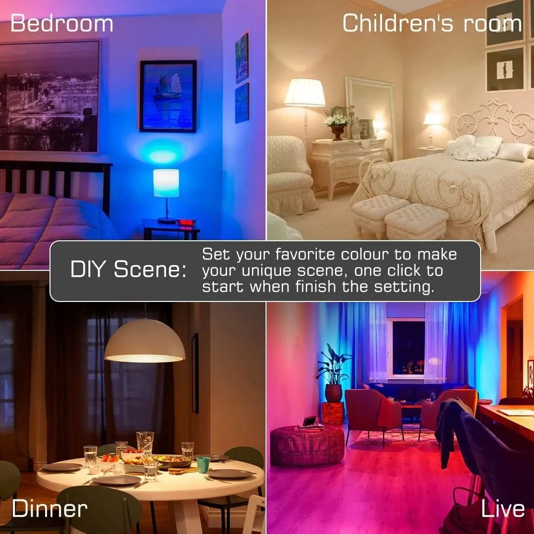 SmartGlow™ RGB Bluetooth LED Bulb – App Controlled, 16 Million Colors