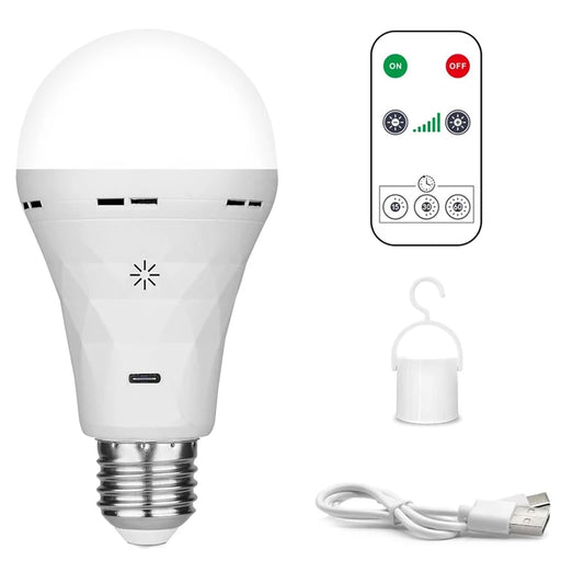 SmartGlow™ Rechargeable USB LED Bulb – Touch Control & Dimmable