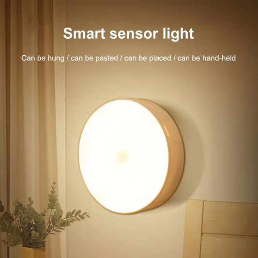 SmartGlow™ Motion Sensor Night Light – USB Rechargeable & Magnetic