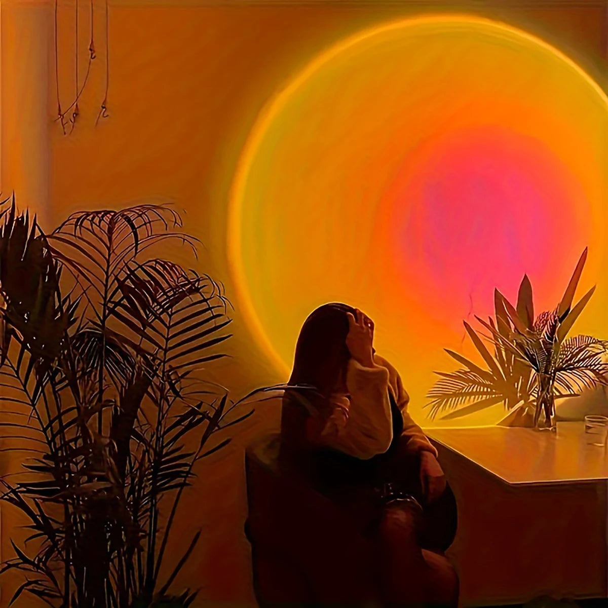SmartGlow™ Sunset Lamp – Create Relaxing Ambiance at Home
