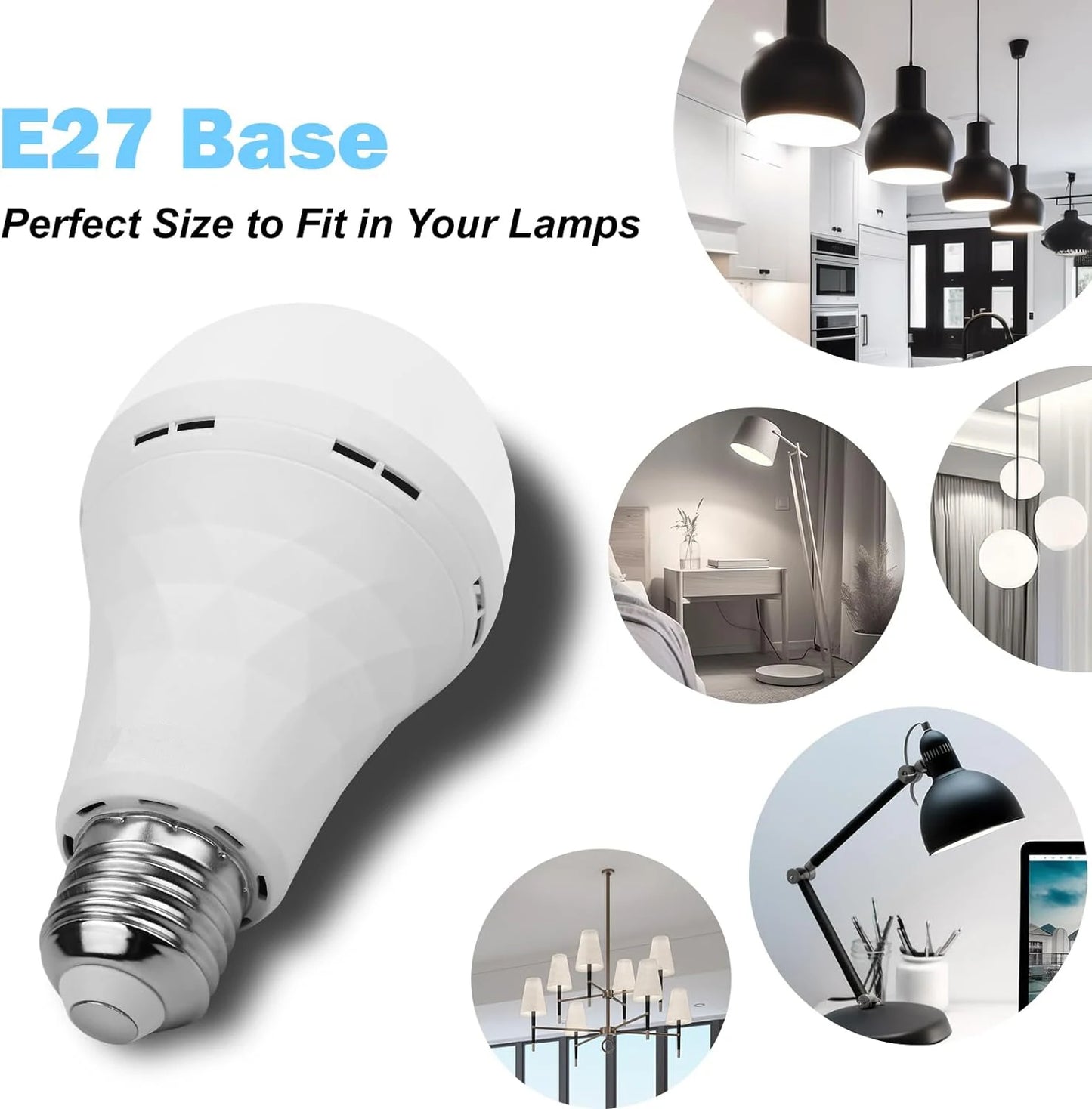 SmartGlow™ Rechargeable USB LED Bulb – Touch Control & Dimmable